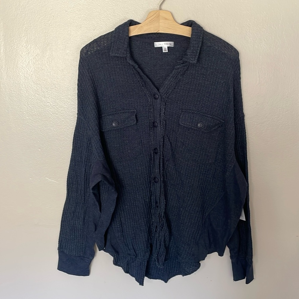 NWT Daily Thread Navy Waffle Top. 1X